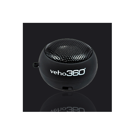 Veho 360° Cassa Altoparlante con Micro Speaker per Laptop e iPod e Lettori Mp3, Nero